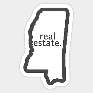 Mississippi State Real Estate T-Shirt Sticker